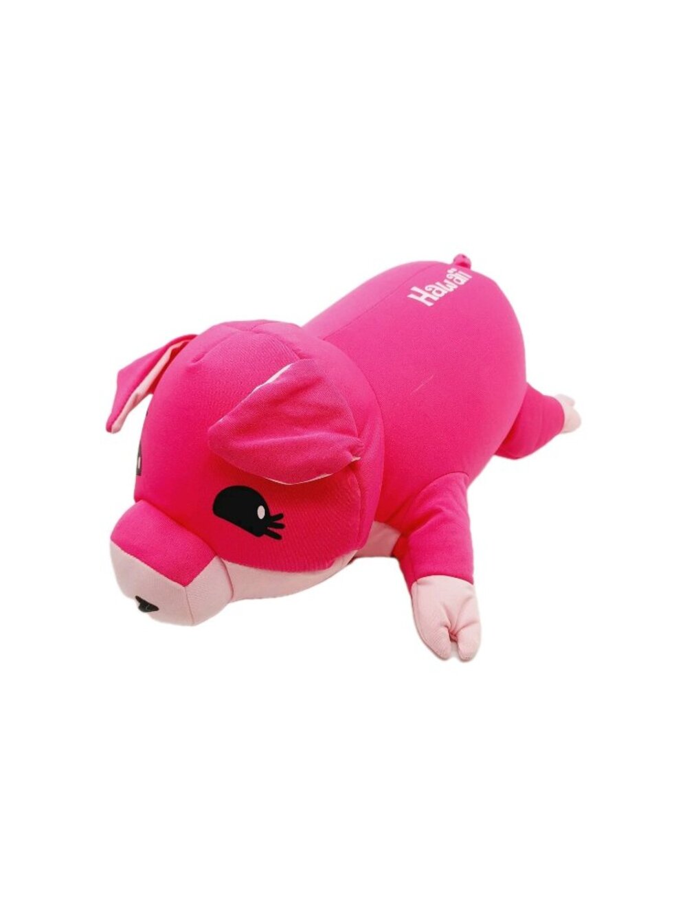 Pig Neck Pillow Pink Plush Piggy KC Hawaii Zipper Pouch 15" Stuffed Animal